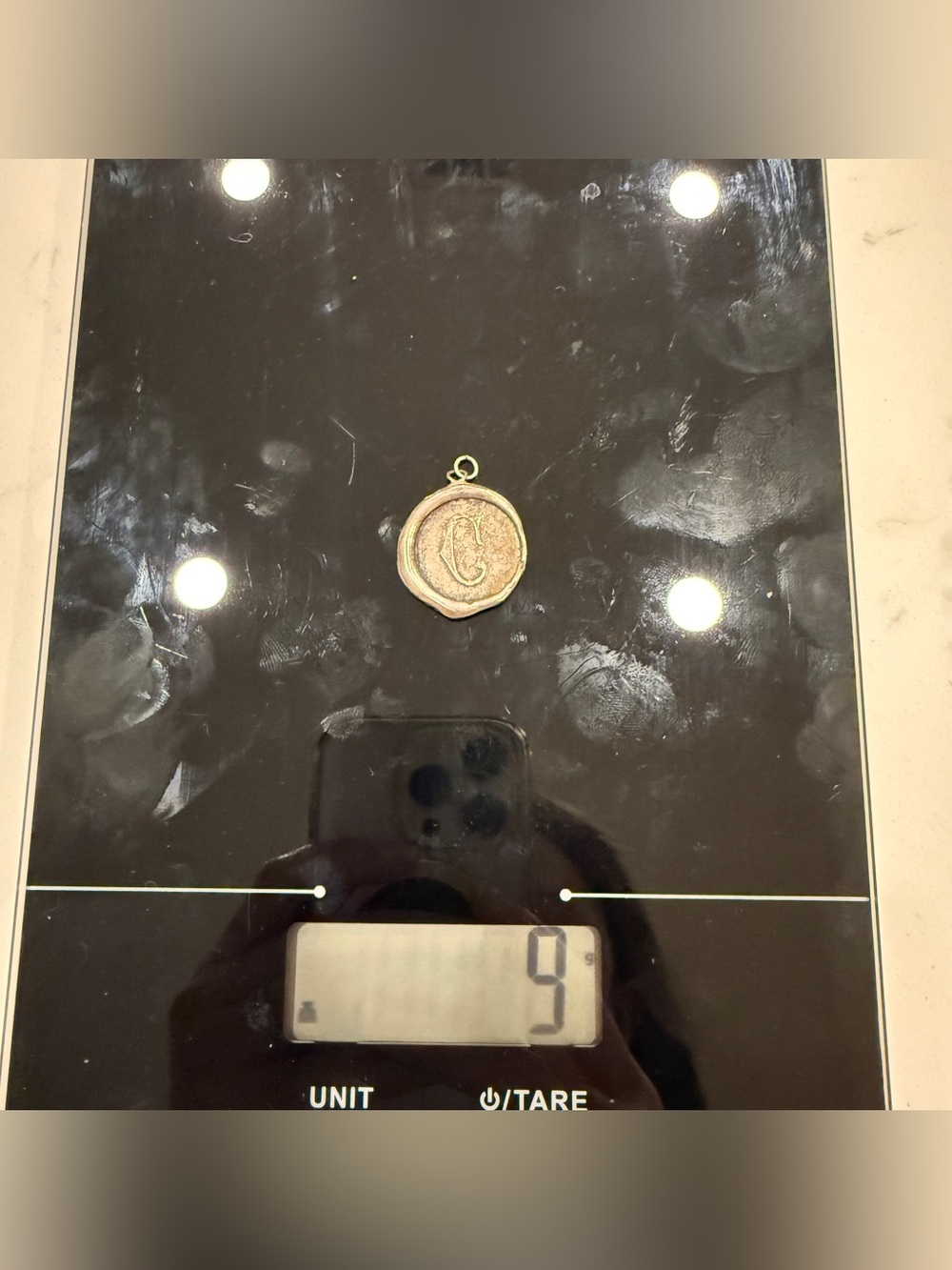 “C” Sterling 925 Pendant - Picture 4 of 4